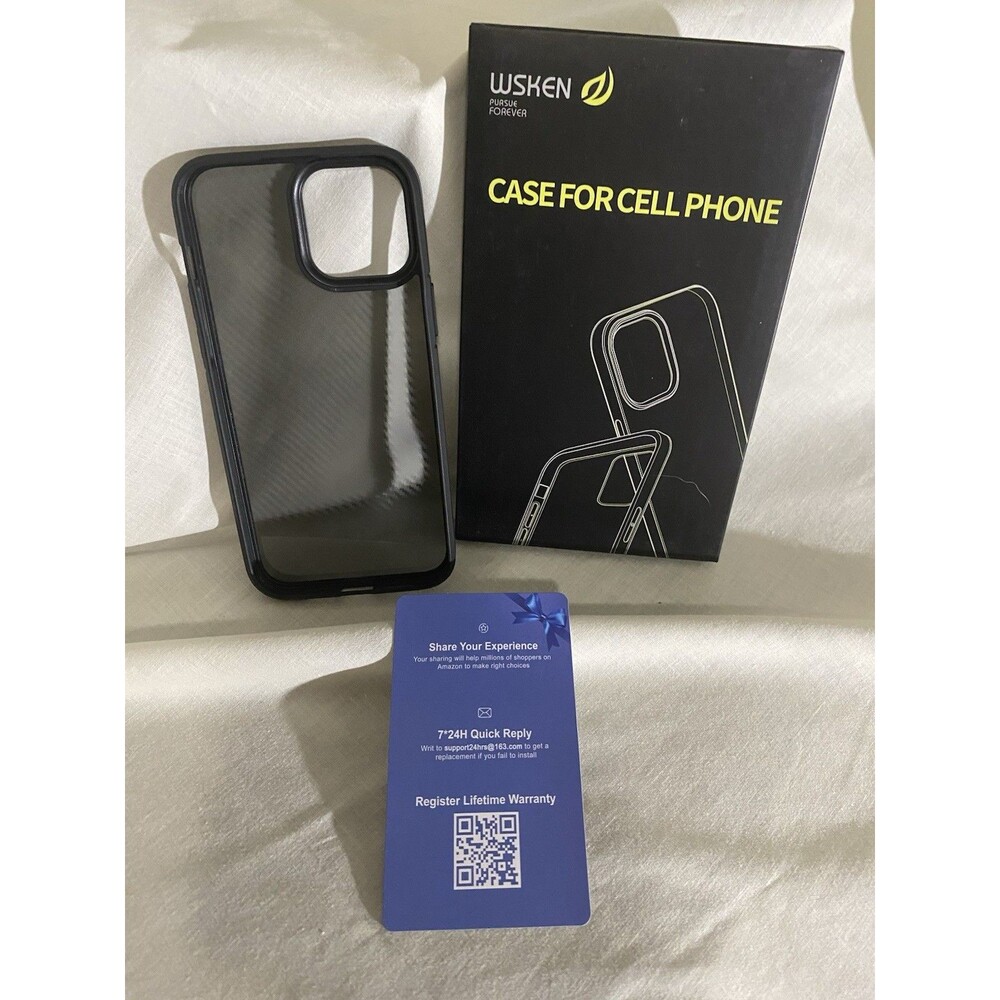 WSKEN Shockproof Slim Case for iPhone 13 Pro Max 6.7 Inch Black New